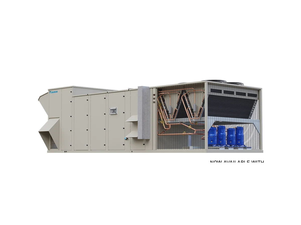 Imagen ilustrativa de unidad paquete comercial Daikin